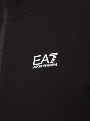 Tuta EA7 Emporio Armani in cotone nero in UOMO