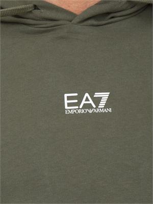 EA7 EMPORIO ARMANI Tuta sportiva verde EA7 Core Identity in cotone in UOMO