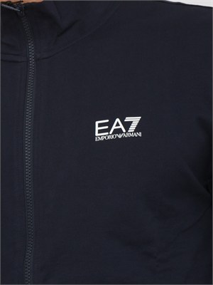 EA7 EMPORIO ARMANI Tuta sportiva blu EA7 Core Identity in cotone in UOMO