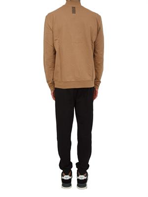EA7 EMPORIO ARMANI Tuta sportiva beige EA7 Core Identity in cotone in UOMO