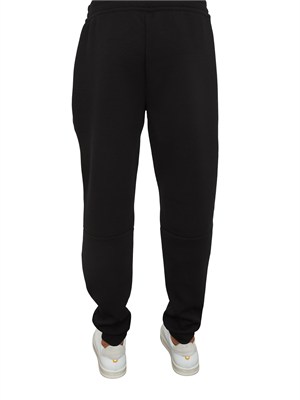 EA7 EMPORIO ARMANI Pantaloni jogger nero EA7 Premium Shield in misto viscosa stretch in UOMO