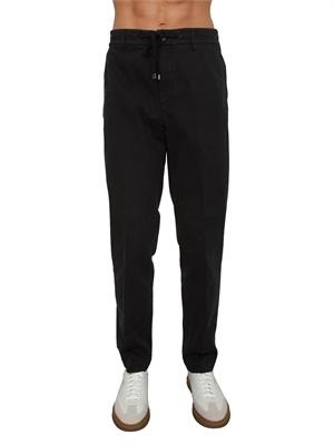 Pantalone chino Peserico uomo in cotone nero in UOMO