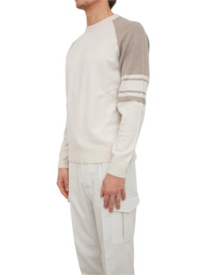 Maglia girocollo Peserico uomo in lana merino e cashmere in UOMO