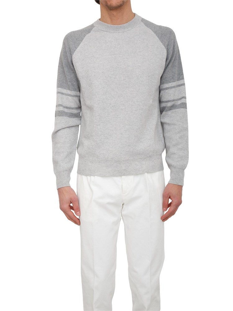 Maglia girocollo Peserico uomo in lana merino e cashmere