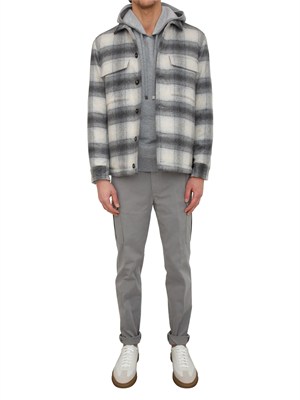 Felpa Peserico uomo in lana e cashmere grigio in UOMO