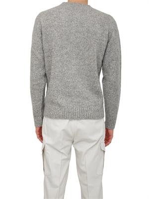 Maglia Peserico uomo in filato moulinÉ bottonato grigio in UOMO
