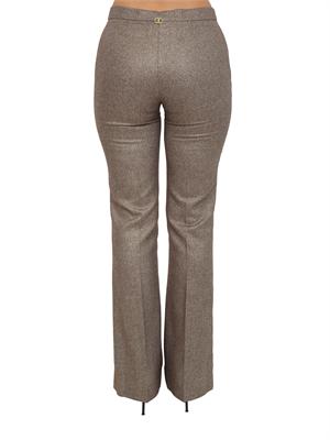 TWIN-SET Pantaloni Twinset in misto lana a fantasia chevron con lurex in DONNA