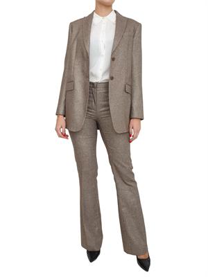 TWIN-SET Giacca Twinset in misto lana fantasia chevron con lurex in DONNA