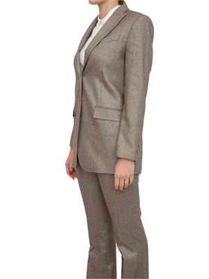 TWIN-SET Giacca Twinset in misto lana fantasia chevron con lurex in DONNA
