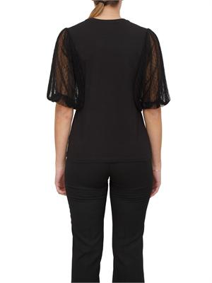 T-SHIRT TWIN-SET NERO in DONNA