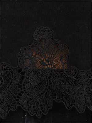 TWIN-SET Maglia Twinset in misto angora nera in DONNA