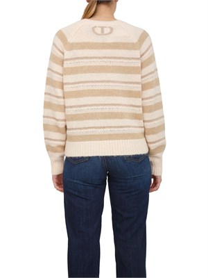 TWIN-SET Maglia Twinset in misto alpaca rosa con lurex in DONNA