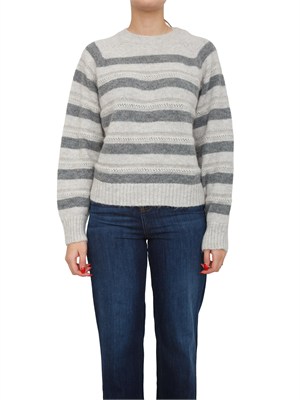 TWIN-SET Maglia Twinset in misto alpaca grigia con lurex in DONNA