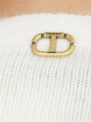 CARDIGAN TWIN-SET BIANCO in DONNA