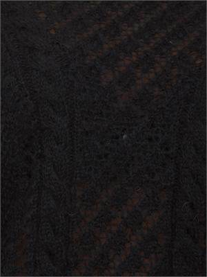 TWIN-SET Maglia Twinset in misto mohair nera in DONNA