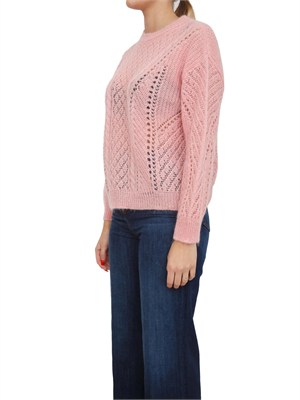 TWIN-SET Maglia Twinset in misto mohair rosa in DONNA