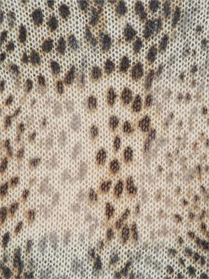 TWIN-SET Maglia Twinset in misto mohair stampa animalier in DONNA