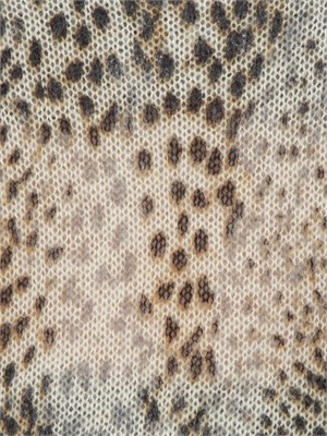 TWIN-SET Maglia Twinset in misto mohair stampa animalier in DONNA