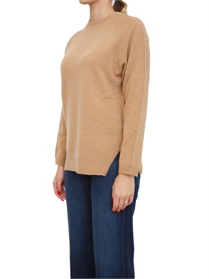 TWIN-SET Maglia Twinset in misto lana cammello in DONNA