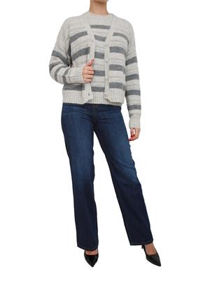 TWIN-SET Cardigan Twinset in misto alpaca grigio in DONNA