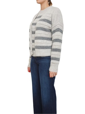 TWIN-SET Cardigan Twinset in misto alpaca grigio in DONNA