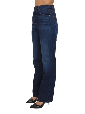 TWIN-SET Jeans Twinset in denim di cotone blu in DONNA