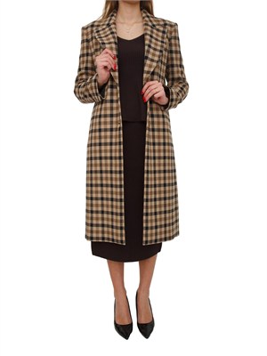 TWIN-SET Gonna longuette Twinset misto viscosa marrone in DONNA