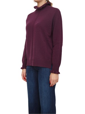 TWIN-SET Maglia Twinset in misto lana bordeaux in DONNA