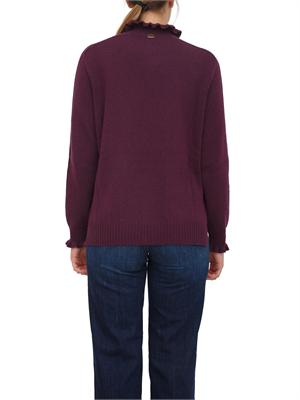 TWIN-SET Maglia Twinset in misto lana bordeaux in DONNA