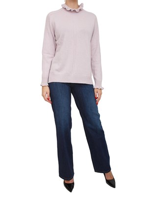 TWIN-SET Maglia Twinset in misto lana lilla in DONNA