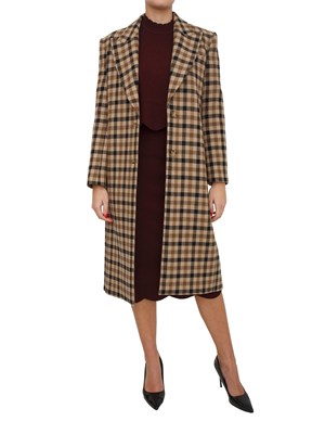 TWIN-SET Gonna Twinset in misto viscosa bordeaux in DONNA