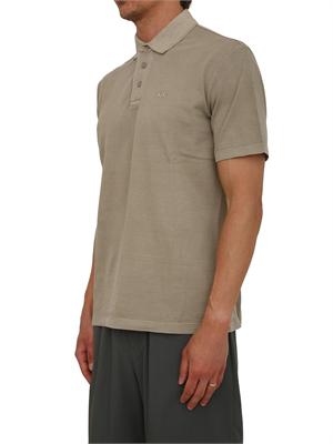 Polo Armani Exchange uomo in cotone tortora in UOMO
