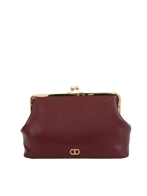 TWIN-SET Borsa a tracolla Twinset a clutch con Oval T bordeaux in DONNA