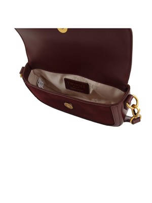 TWIN-SET Borsa a tracolla in suede Twinset bordeaux in DONNA