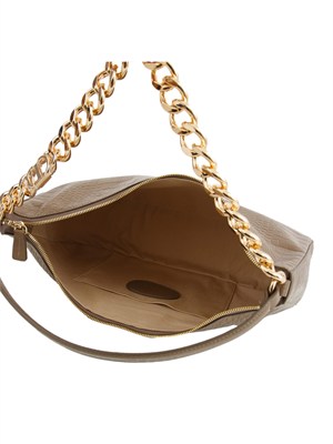 TWIN-SET Borsa 'Liliane' Twinset in pelle a stampa coccodrillo tortora in DONNA