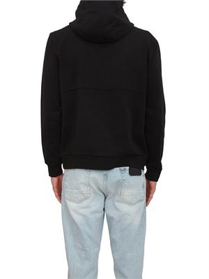 Felpa cappuccio Antony Morato in cotone interlock nera in UOMO