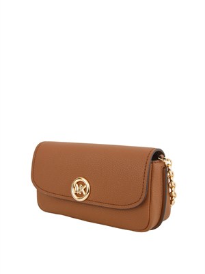 MICHAEL MICHAEL KORS Borsa a tracolla Michael Kors Nolita piccola in pelle martellata cuoio in DONNA