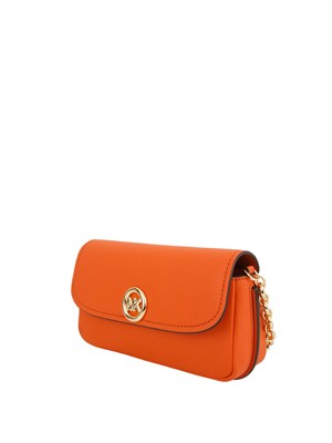 MICHAEL MICHAEL KORS Borsa a tracolla Michael Kors Nolita piccola in pelle martellata corallo in DONNA