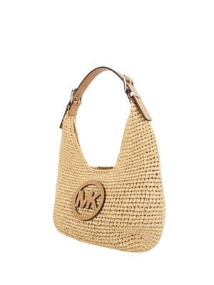 MICHAEL MICHAEL KORS Borsa a spalla Michael Kors Nolita modello intrecciata a mano beige in DONNA