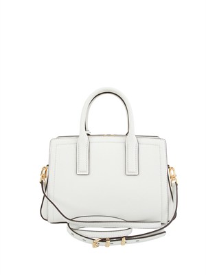 MICHAEL MICHAEL KORS Borsa a mano Michael Kors Laila piccola in pelle martellata bianco in DONNA