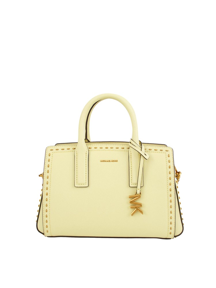 MICHAEL MICHAEL KORS Borsa a mano Michael Kors Laila piccola in pelle con borchie lime