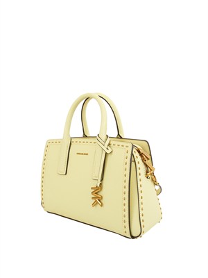 MICHAEL MICHAEL KORS Borsa a mano Michael Kors Laila piccola in pelle con borchie lime in DONNA