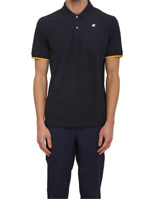 Polo uomo Vincent K-WAY in piquÉ di cotone blu in UOMO