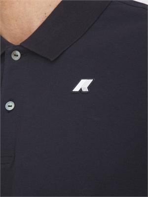 Polo uomo Vincent K-WAY in piquÉ di cotone blu in UOMO