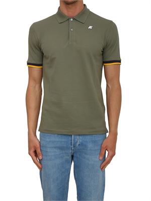 Polo uomo Vincent K-WAY in piquÉ di cotone verde in UOMO