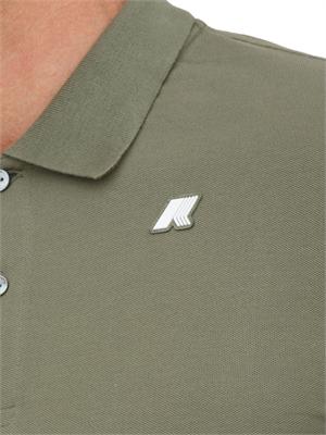 Polo uomo Vincent K-WAY in piquÉ di cotone verde in UOMO