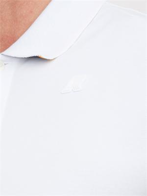 Polo uomo Vincent K-WAY in cotone bianco in UOMO