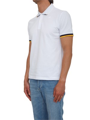 Polo uomo Vincent K-WAY in cotone bianco in UOMO