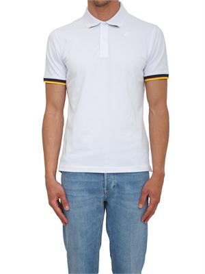Polo uomo Vincent K-WAY in cotone bianco in UOMO