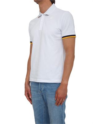 Polo uomo Vincent K-WAY in cotone bianco in UOMO
